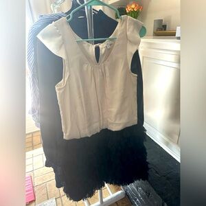 Ivory and black dress